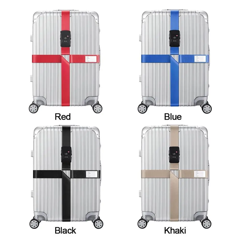 Durable TSA Password Customs Lock Suitcase Cross Belt Luggage Belt Straps Belt Packing Strap Luggage Straps