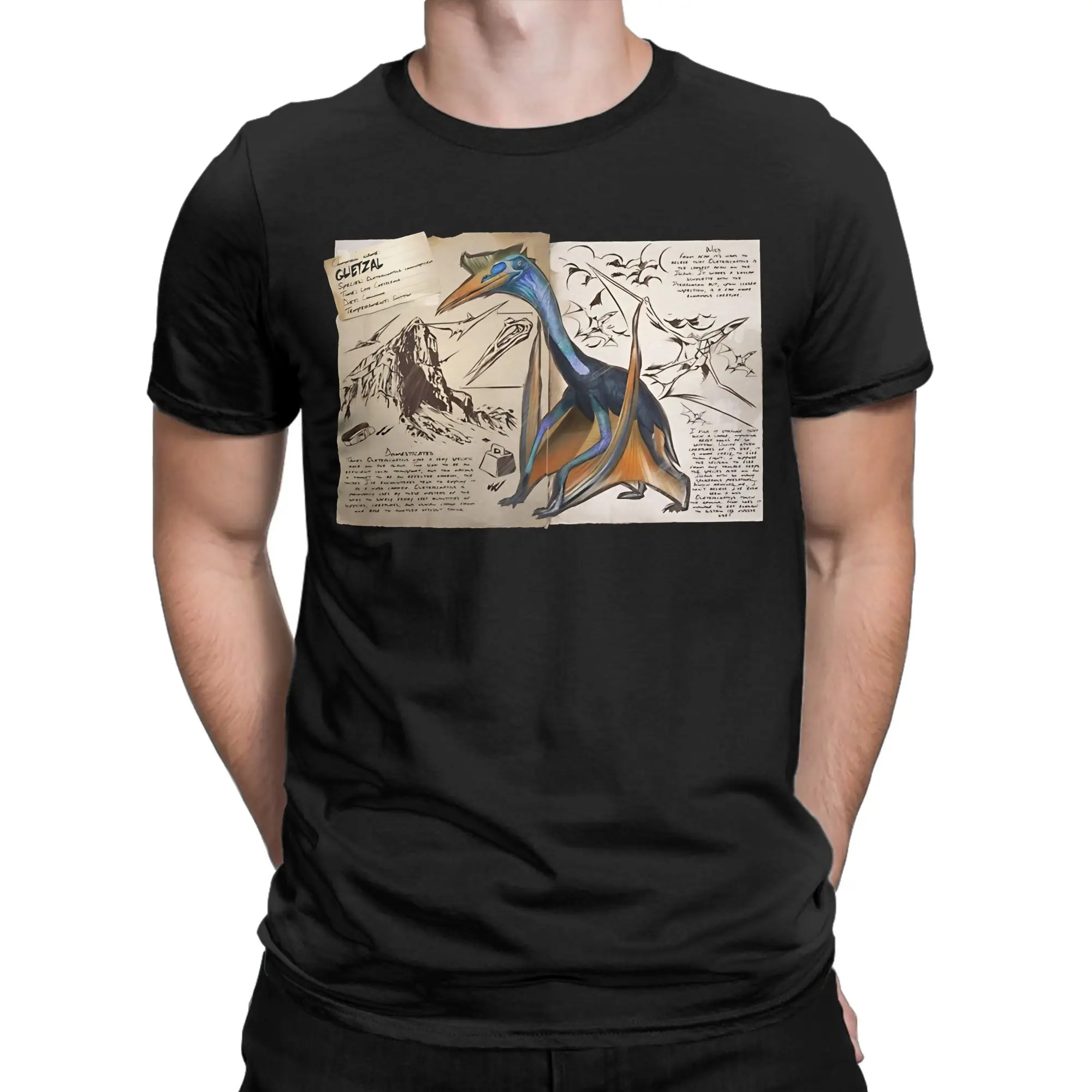 Quetzalcoatlus Novelty T-shirt 100% coton ARK Survival Evolved Tops Tees pour hommes