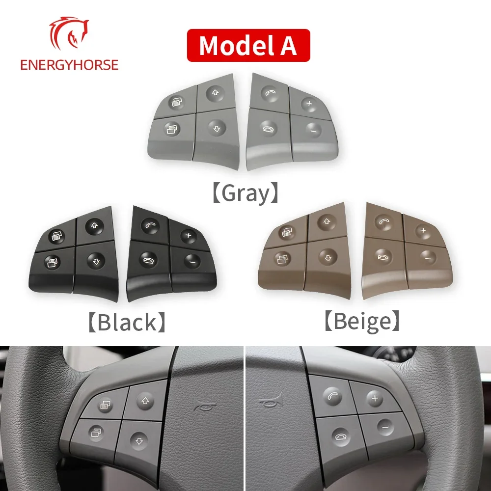 Car Multi-function Steering Wheel Switch Button Kit Control Key For Mercedes Benz W164 W245 W251 ML GL B R Class 300 320 350 450