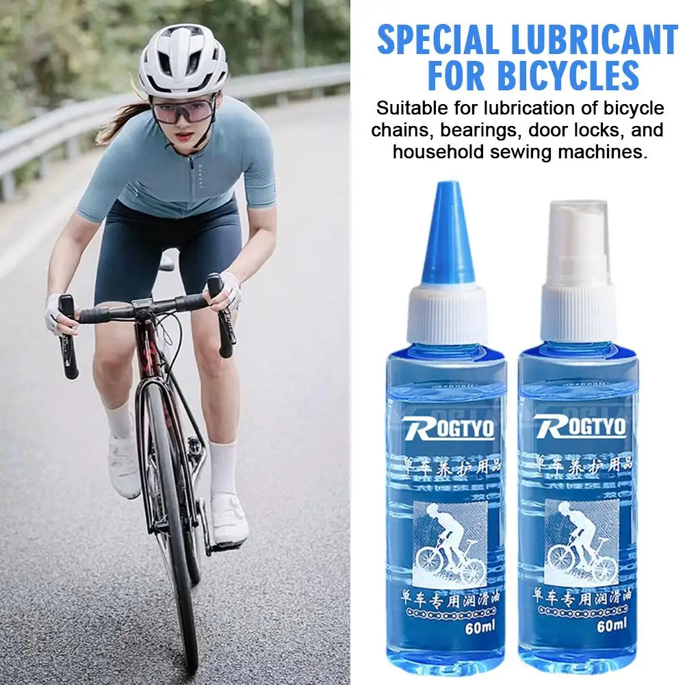 60ml Bicycle Long Lasting Chain Lube Chain Waxy Maintenance Oil Squirt MTB Road Bike Waxy Dry Chain Gear Oil Lube