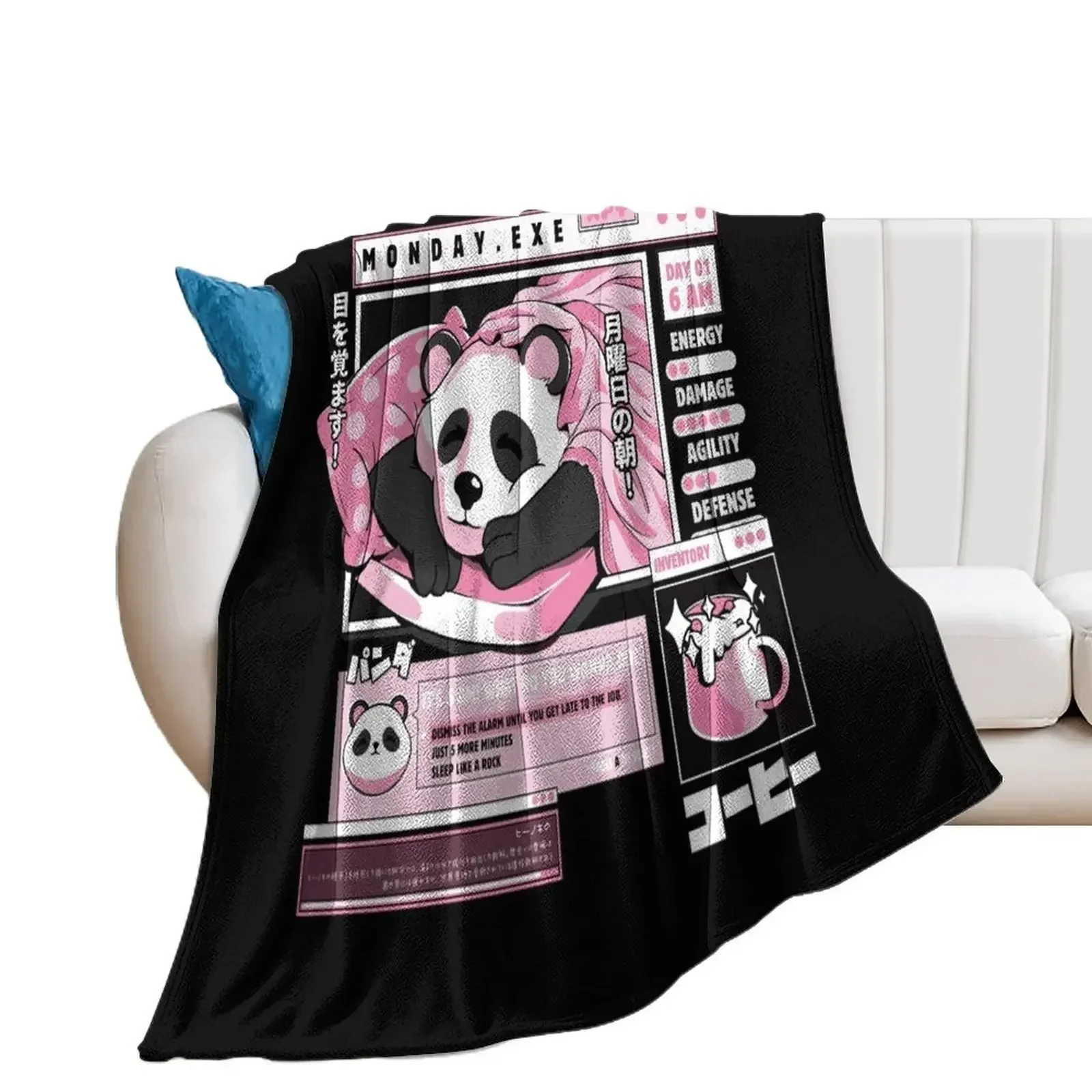 Monday.exe Throw Blanket Blankets For Baby Kid'S Bed Fashionable Blankets