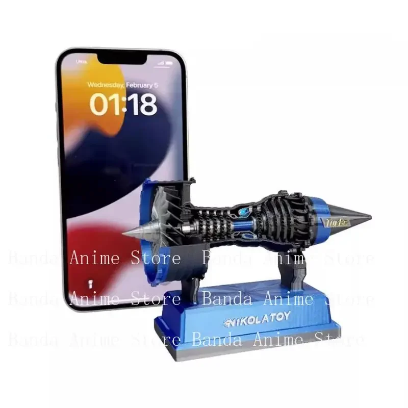 

In Stock Micro Trent900 aircraft turbofan engine engine model can start children's birthday gift desktop decoration