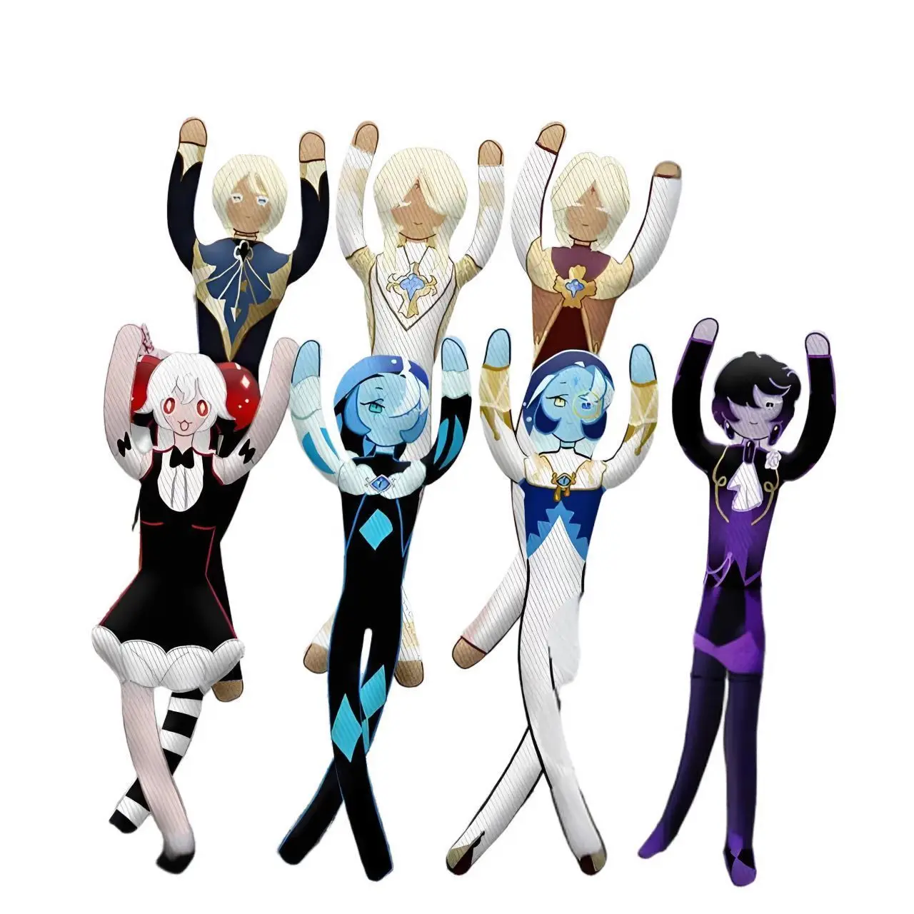 

Плюшевая кукла Shadow Milk Cookie Run Kingdom: Ванильный печенье-бисквит, Яблочное печенье-конфета, Скелет из проволоки, Торсируемая абстрактная игрушка-декор