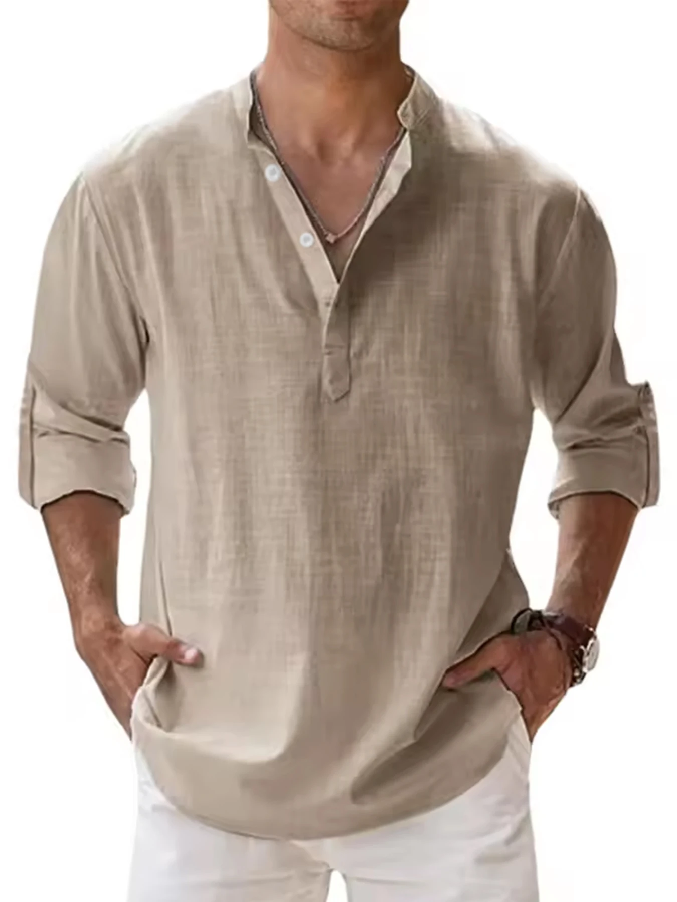 

Men's Breathable Lightweight Hawaiian Shirt, Monstera Leaf Print, Sophisticated Summer & Coastal Outfit