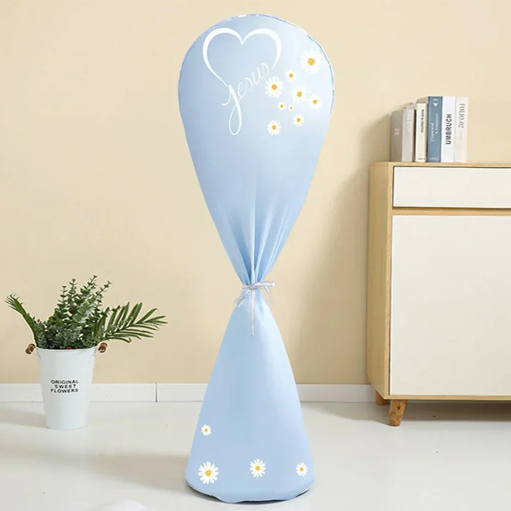 Washable Pedestal Cover Waterproof Fan Cover Prevent Dust Accumulation PEVA Material Anti-Pinch Feature Comprehensive Coverage