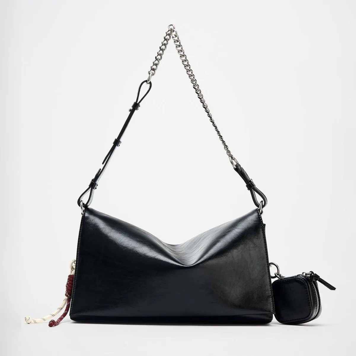 

Fashion Chains Women Shoulder Bag Soft PU Leather Tote Bags for Women Designer Handbags 2 Bags/set Composite Bag Shopper Purses