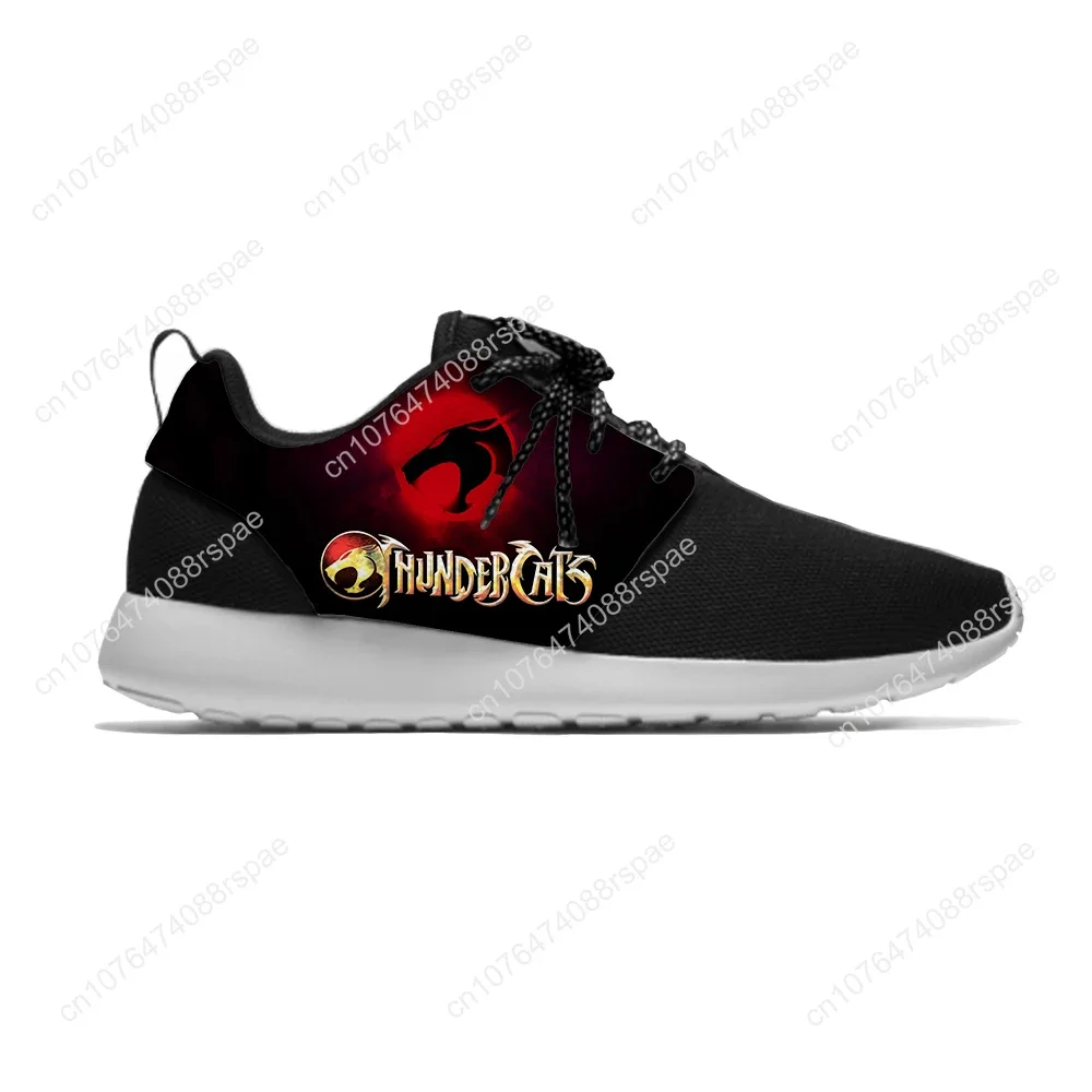 Homens e Mulheres ThunderCats Anime Cartoon Sports Tênis de Corrida, Leve, Respirável, 3D Print, Moda Legal, Personalidade, Mesh Sneakers