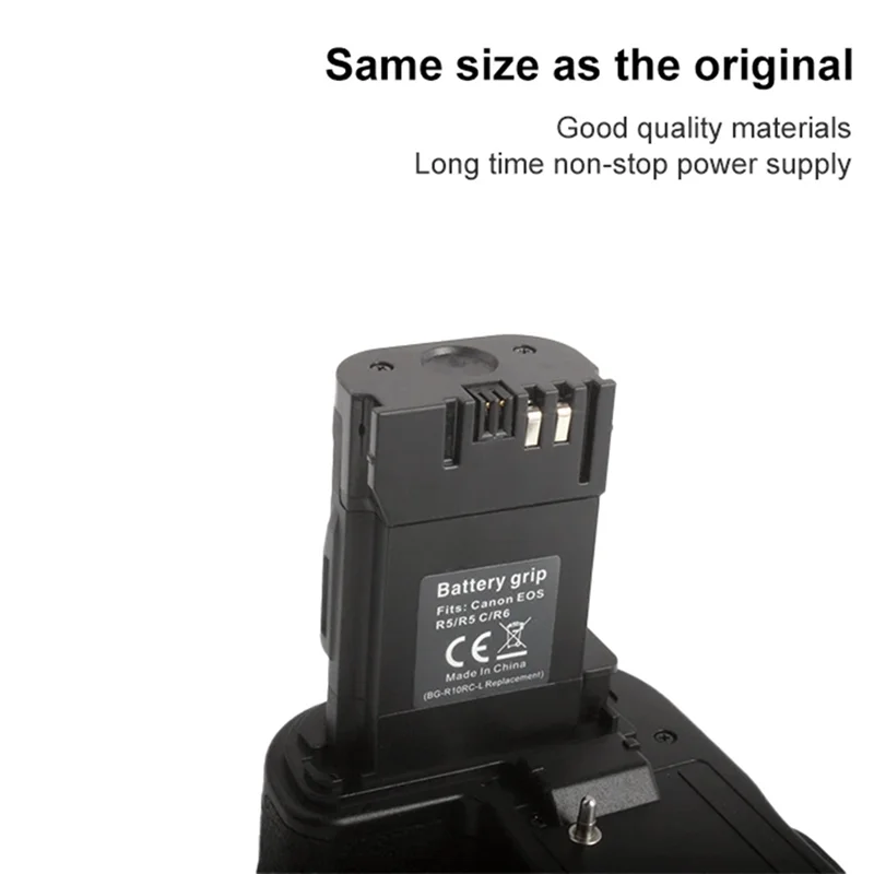 

BG-R10 Handle For Canon EOS R5 R5C R6 SLR Camera Battery Box Vertical Shooting Handle With Wireless Remote Control