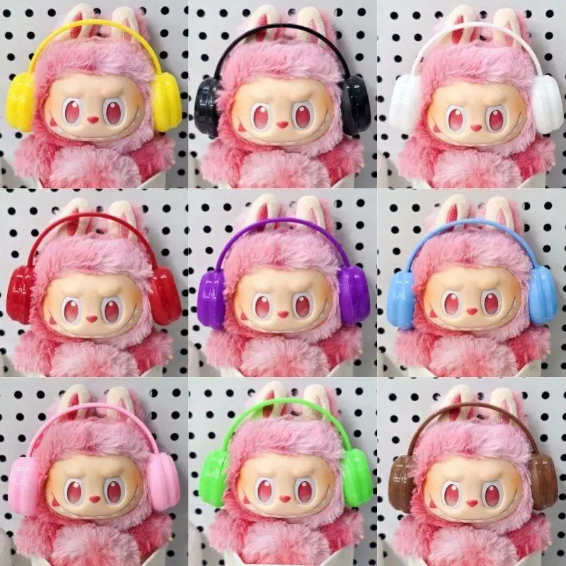 

Miniature Headset for 17cm Labubu Dolls Cute DIY Doll Clothes Fashion Accessories Lovely Outfit Gifts for Girls Friends
