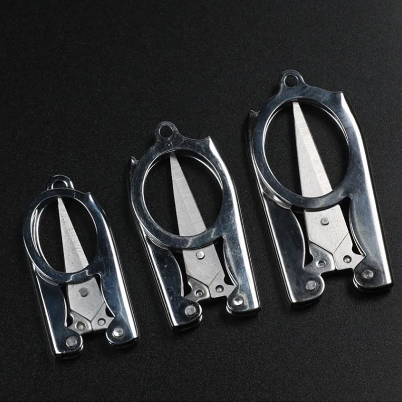 Ciseaux Pliables Portables En Acier Inoxydable, Ciseaux Artisanaux Faits À Main Pour Estudiants, Papeterie Bureau, Fournitures