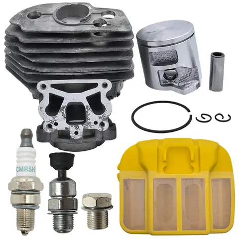 Cylinderkolvluftfilter för Husqvarna 545 550XP motorsåg JONSERED CC2252 med dekompressionsventilring tändstift 12 best sales Husqvarna 550xp delar - №12