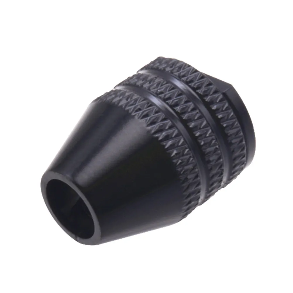 Universal Three-Jaw Keyless Drill Chuck Size 8x0.75 Black Short Aluminum Alloy Lightweight Ratchet Locking Function Impact