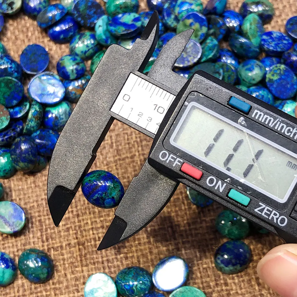 Pierre naturelle Azurite forme ovale cristaux pierres précieuses pierres de cristal Quartz minéral pierre précieuse spirituelle décoration de la maison décorative