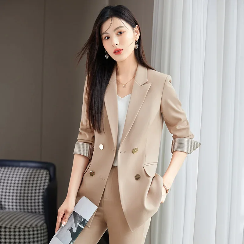 Insozkdg Fashion Free Shipping Trajes De Mujer Conjunto 2 Piezas Elegantes Mainland China Blazer Regular Fit New Suit Set Women