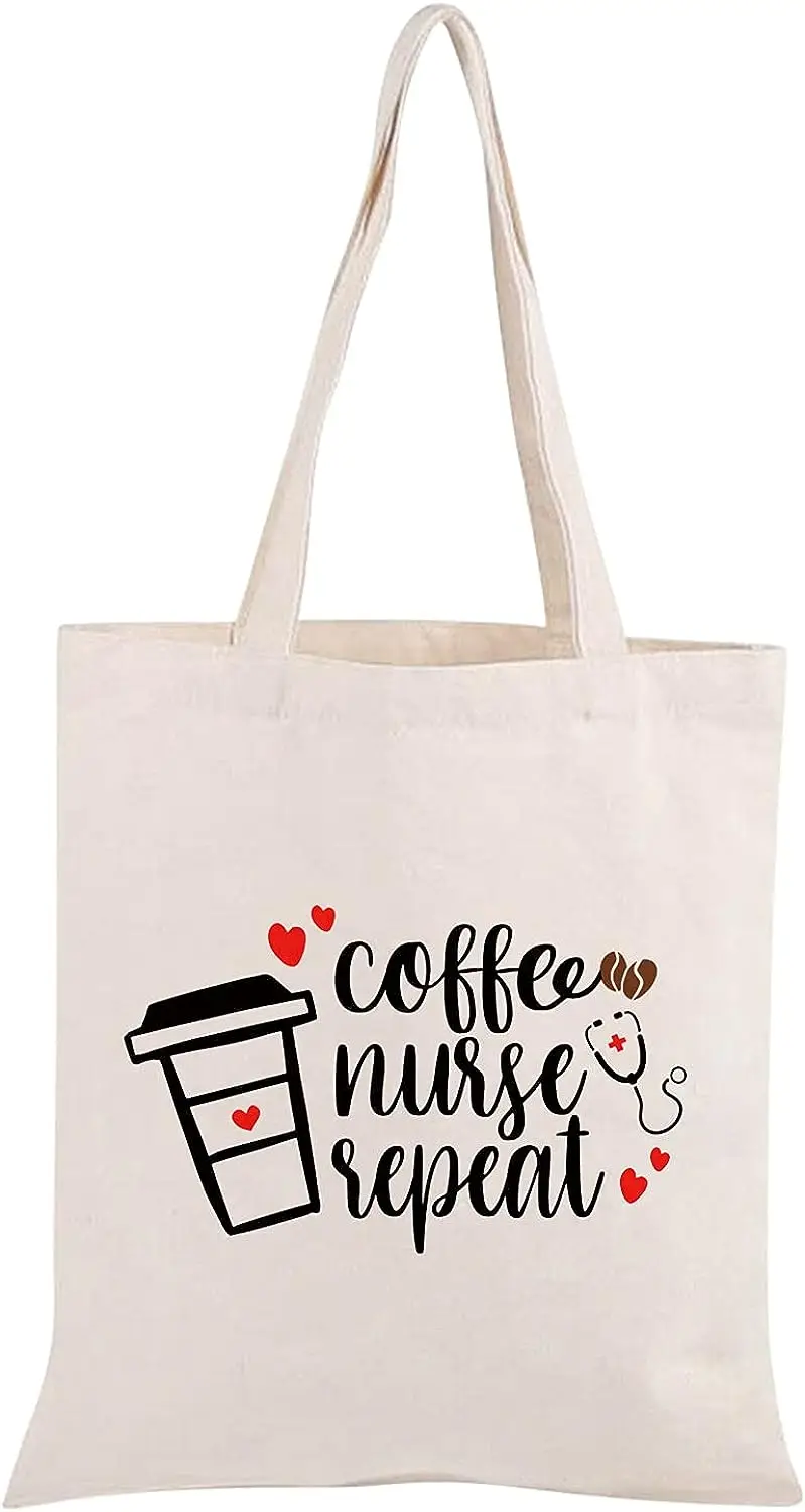 

Nurse Shopping Bag Nurse Tote Bag Nurse Gift for RN Nurse Student Graduation Gift Nurse Canvas Tote Bag