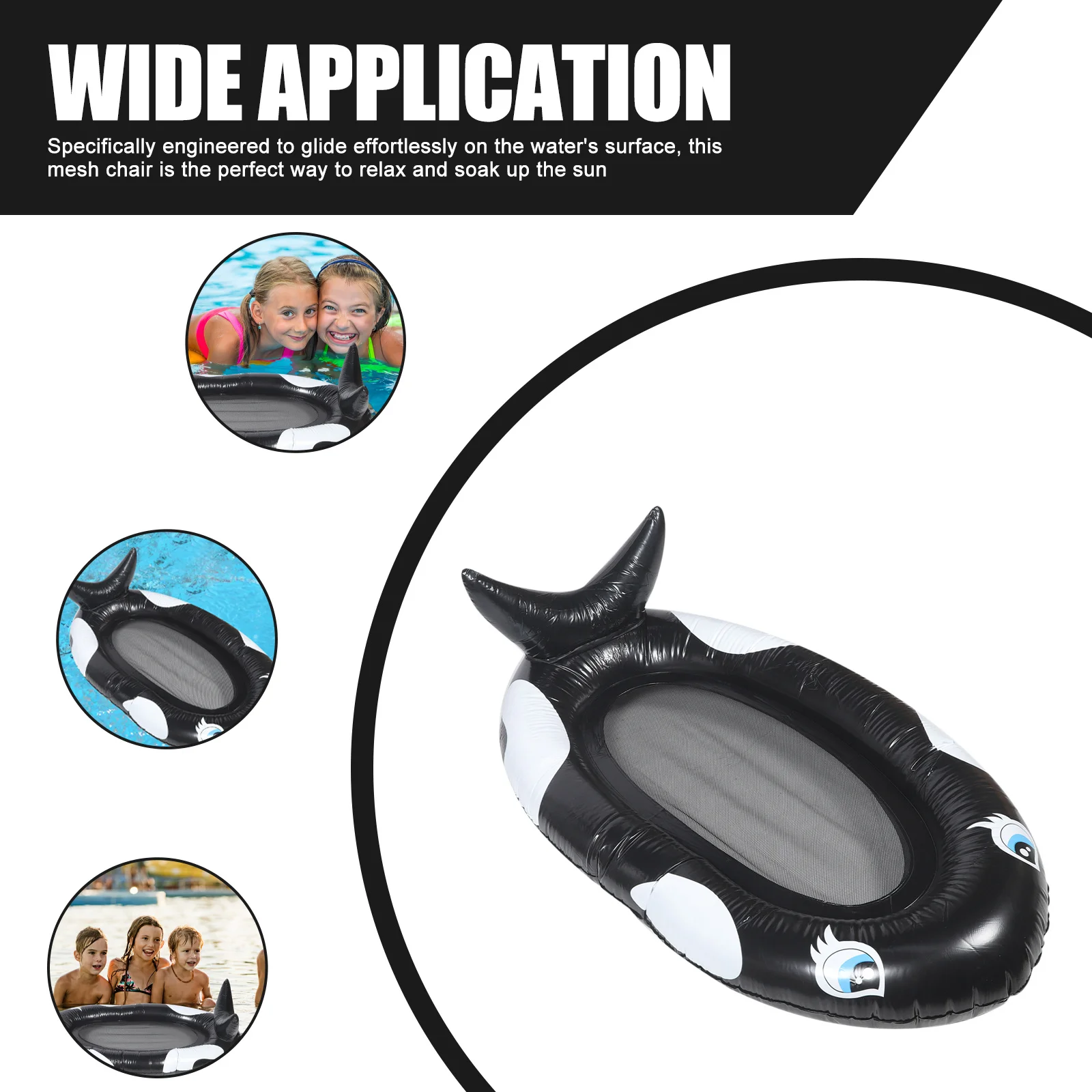 เก้าอี้ลอยน้ำแบบตาข่ายพับได้ ระบายอากาศได้ ที่นอนเป่าลมสำหรับสระว่ายน้ำ อุปกรณ์เสริมสำหรับสระว่ายน้ำ เบาะลอยน้ำ เก้าอี้ลม โซฟาเป่าลม