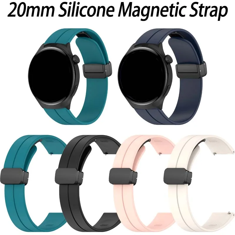 Magnetic Buckle Strap for Omega X Swatch Joint MoonSwatch Soft Silicone Band 20mm Men Women Moon Mercury Mars Sports Bracelet