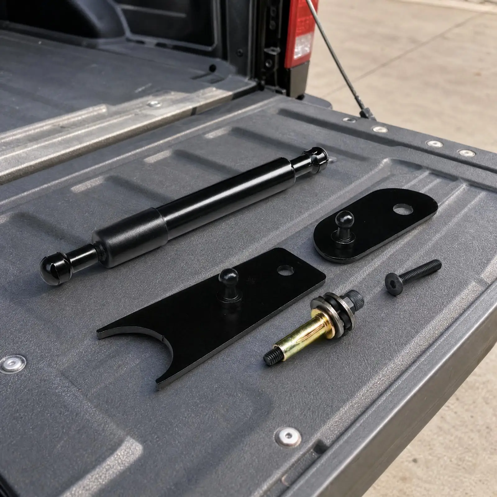 Tailgate Damping Support Rod Screwless Installation Pickup Tailgate Damper with Mounting Brackets Easy to Install for Hauling,