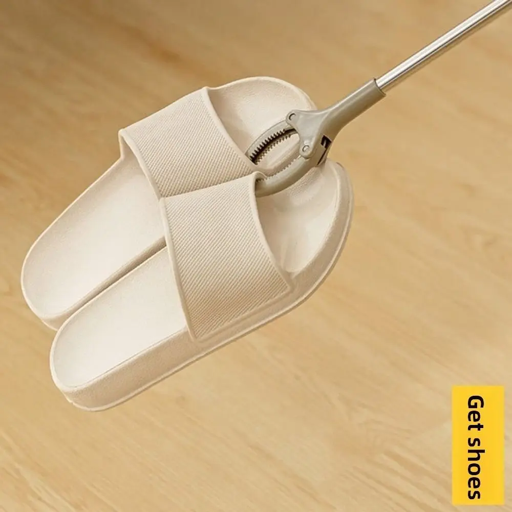 Stainless Steel Foldable Litter Picker Easy to Hold Folding Pregnant Grabber Stick Trash Reacher Picker Wide Claw Mouth