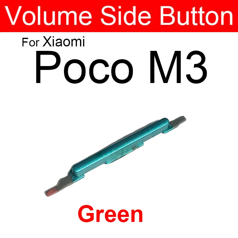 For Xiaomi Poco Pocophone M3 M3 Pro X3 X3 Pro X3 NFC Volume Audio Control Side Key Buttons Volume Side Button Repair Parts