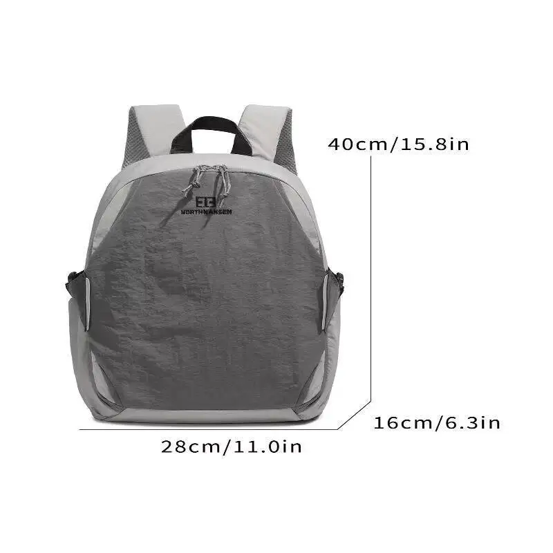 حقيبة ظهر جديدة مقاومة للماء من النايلون قابلة للتنفس، أشرطة شبكية متعددة الجيوب، أشرطة قابلة للتعديل للتنقل اليومي والسفر غير الرسمي #5