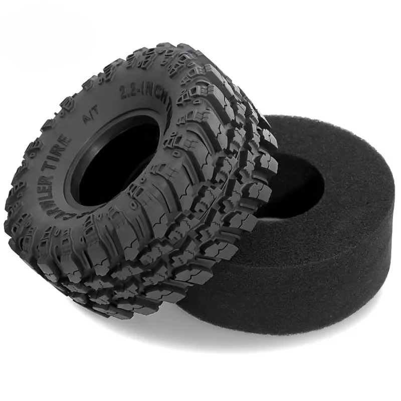 4Pcs 2.2in Crawler Tires Oversized 136mm Rubber Tyre for 1/8 RC Car Axial Yikong YK4083 CROSSRC Rhinoceros Upgrade Parts