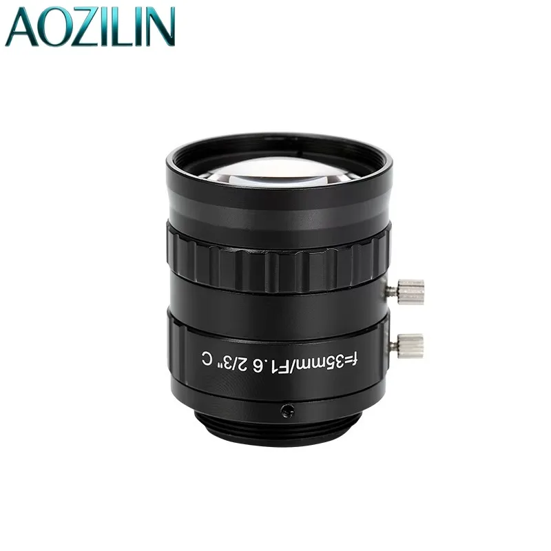 

AOZILIN 5MP 35mm F1.6-16 Low Distortion Industrial C-Mount Machine Vision FA Lens 2/3" Format