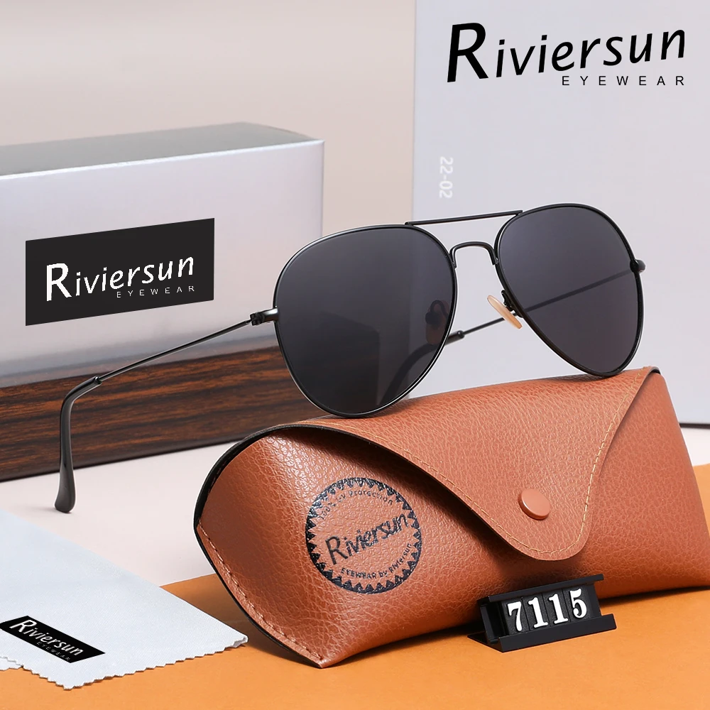 Óculos de Sol Polarizados Fashion Pilot UV400 Leves para Homens e Mulheres, Óculos de Direção