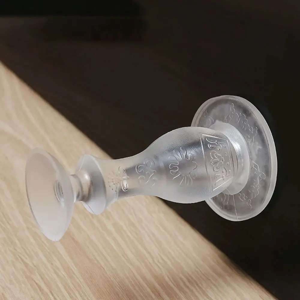 New Silicone Door Stopper Anti Collision Self Adhesive Floor Holder Strong Suction Doorstop Bedroom