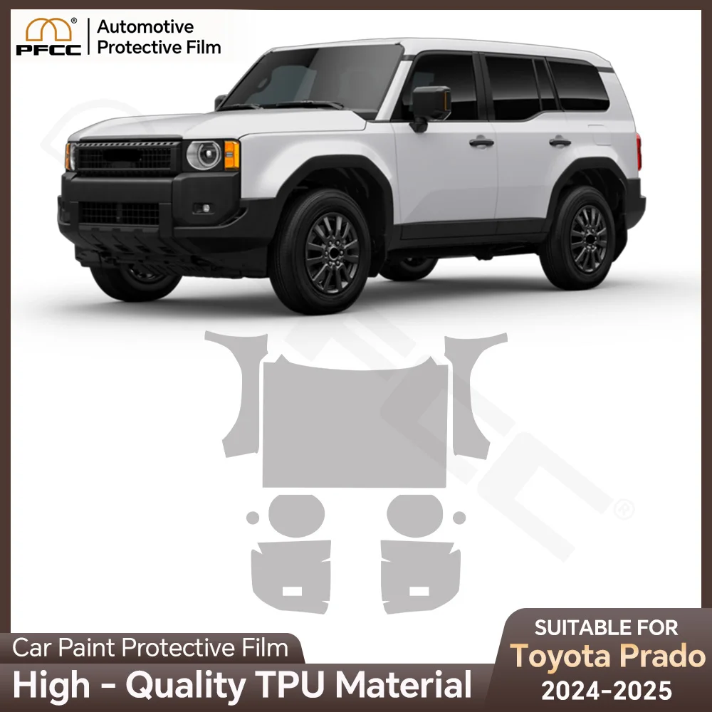 

For Toyota Land Cruiser 250 Prado 2024 2025 Invisible Car Wrap TPU Film Protective Layer Car Modification Accessories