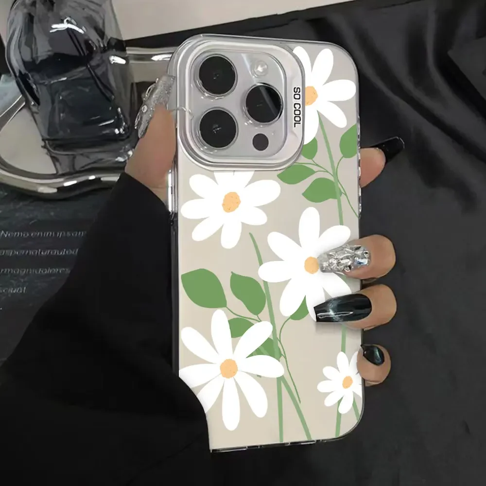 Luxury Shockproof Case For Samsung Galaxy A55 A35 A25 A15 A54 A14 A34 A53 A33 A23 5G A24 A14 A15 Jump3 Back Cover Flower Fundas