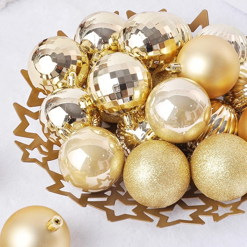 44-teiliges Set 3/6CM Frohe Weihnachten Dekorationskugeln Christbaumanhänger für Heimdekoration Neujahr 2026 Navidad Geschenke Zubehör – Detail 10