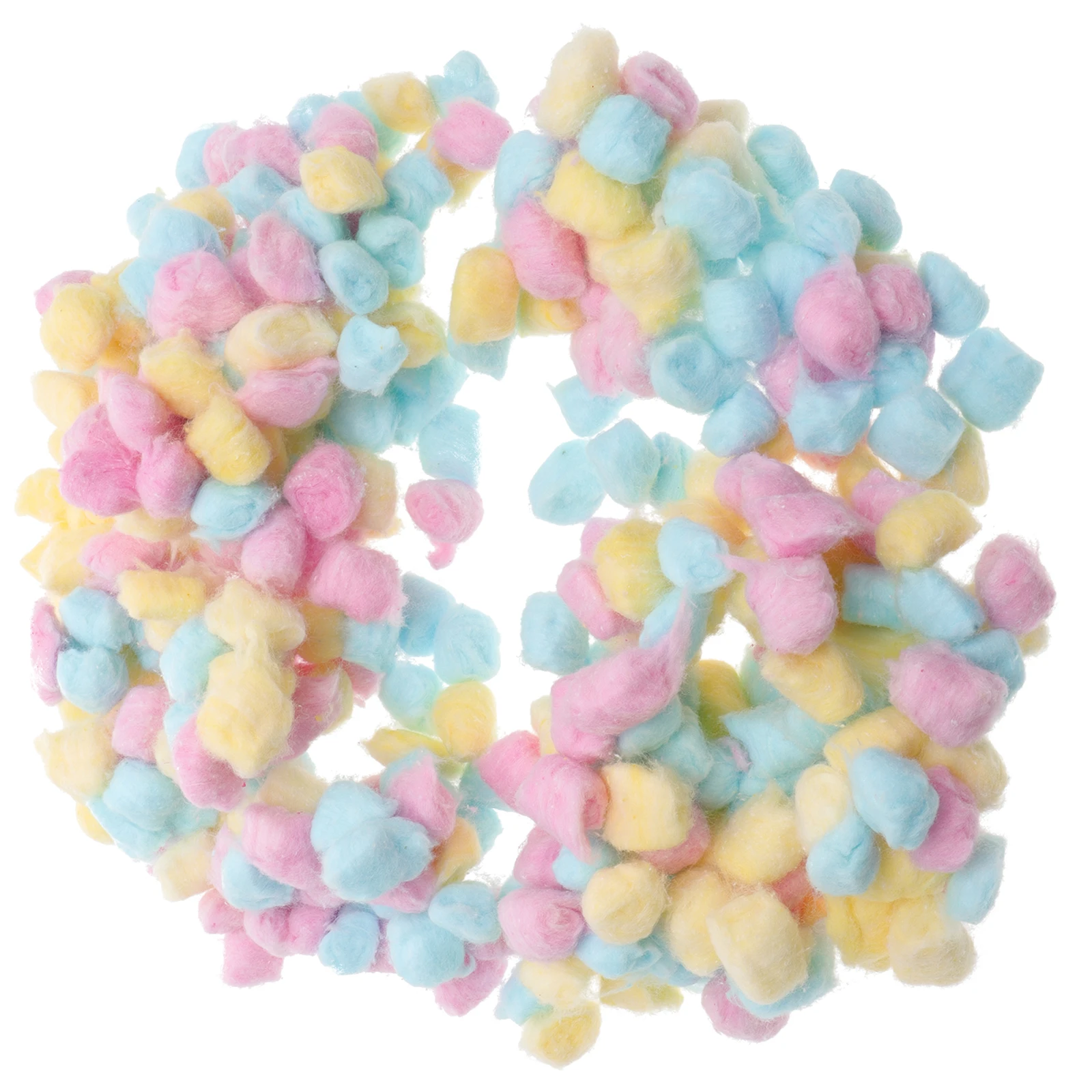

500g Baby Cotton Balls Pink Yellow Blue Soft Absorbent Newborn Face Cleaning Makeup Removal Pet Nest Warm Play