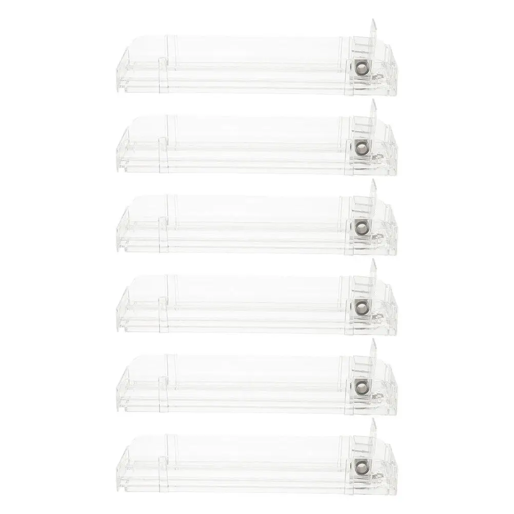 6Pcs Holder Organizer Shelf Pusher For Shop Organizer Dividers Store Retail Drawer Auto-push Cigarette Showcase
