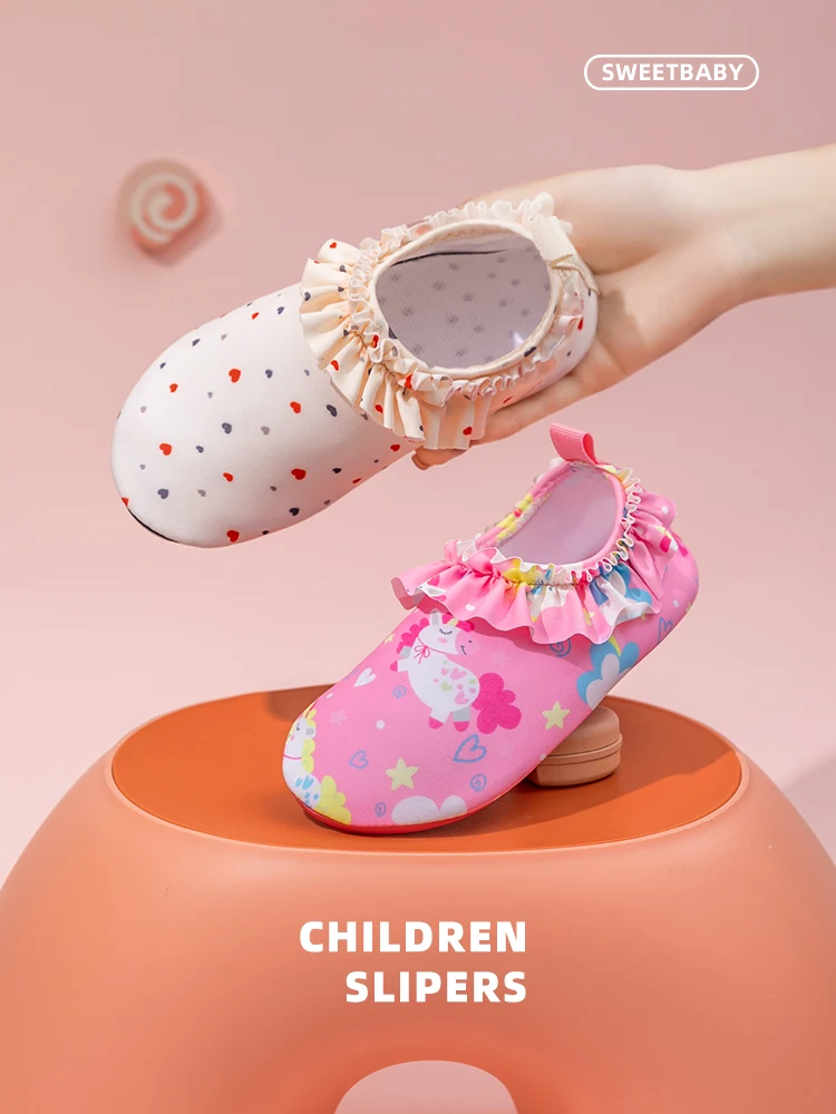 

Симпатичные детские Lace oes Baby Walking oes Beach Sos Swimming oes Удобные для кожи воды для девочек Легкие брюки...