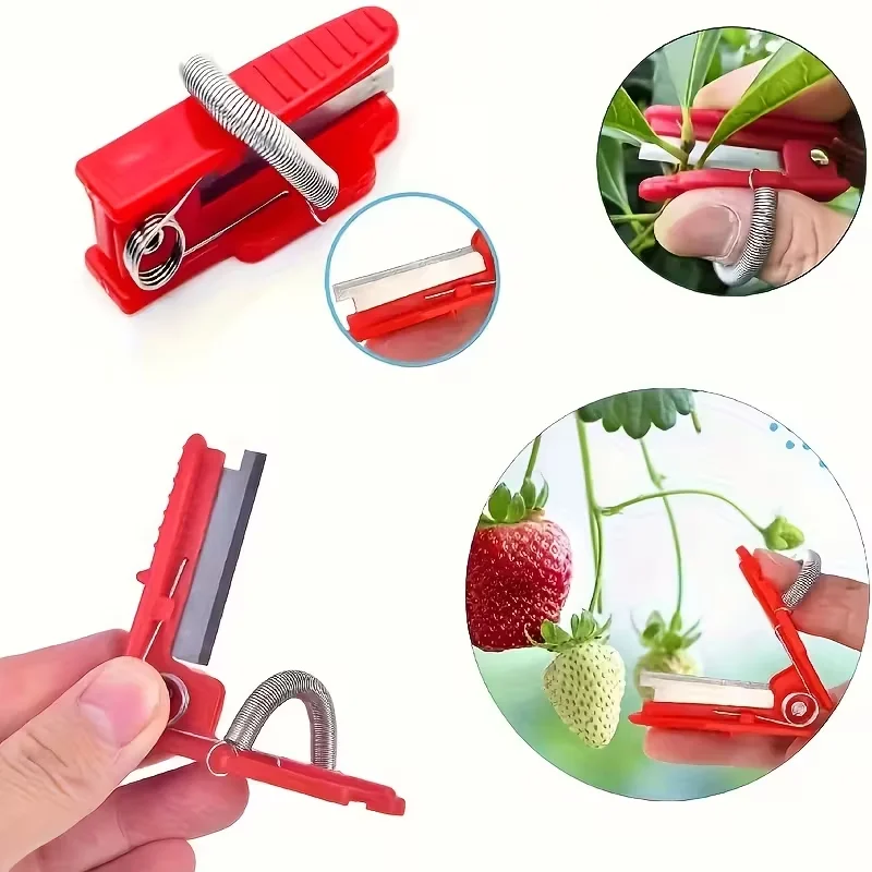 Multifunction Thumb Knife Garden Pruner Fruit Picking Device Safe Fruit Blade Tool Cutting Blade Rings Finger Protector Catcher