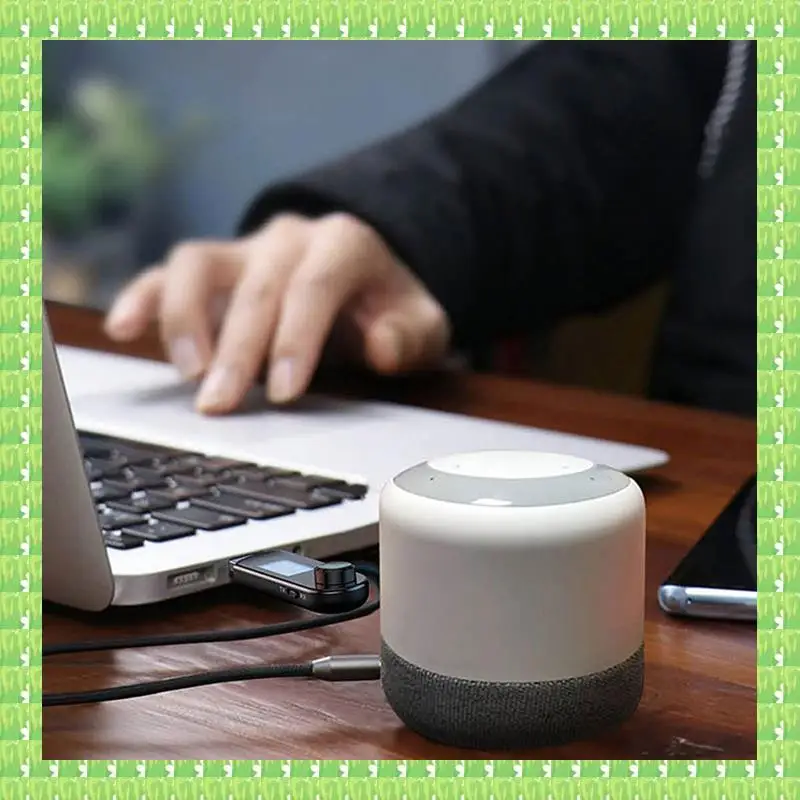 เครื่องส่งสัญญาณเสียง Bluetooth เครื่องส่งสัญญาณอะแดปเตอร์ไร้สาย 2 ใน 1 พร้อมไมโครโฟนโทรเสียงทีวี