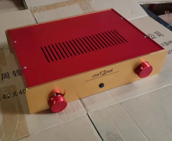 dartzeel All aluminum amplifier chassis / Preamplifier case / AMP Enclosure DIY box (430 *100*312mm)