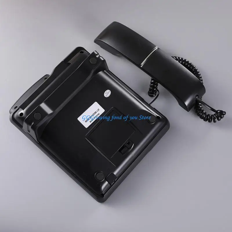 

H9EB Large LCD Corded Landline Phone Hold/Flash/Redial Two Line Operate Telephone