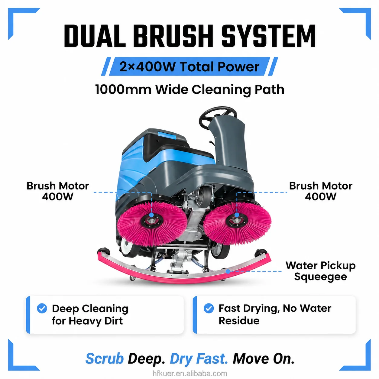 Ride On Floor Scrubber for War - Ride On Floor Scrubber 20 Inch recension och pris