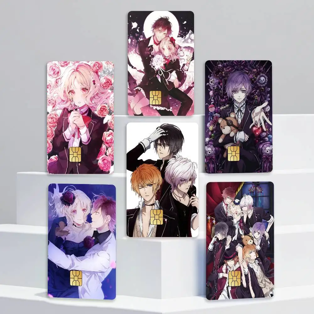 Gothic Vampire D-Diabolik Lovers Card Stickers for Bank Access Protective Waterproof Film Cover