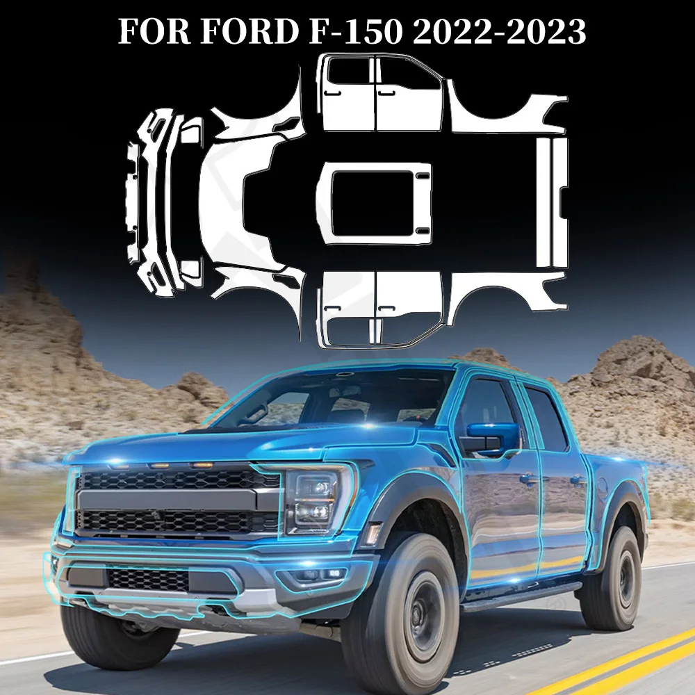 

For Ford F-150 2022 2023 Anti-Scratch TPU Paint Protection Film Pre-cut PPF Car Body Clear Bra Resistant Cover Car Accessories