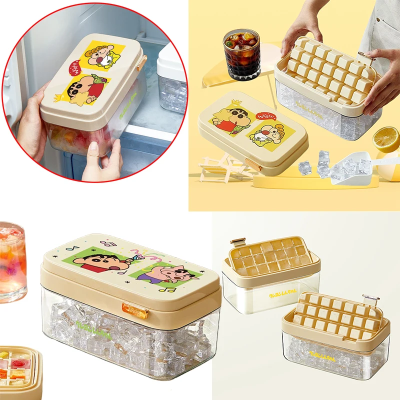 

Crayon Shinchan Pressing Ice Grid Mold Anime Characters Summer Cool Home Food Grade Refrigerator Ice Cube Ice Box Birthday Gift
