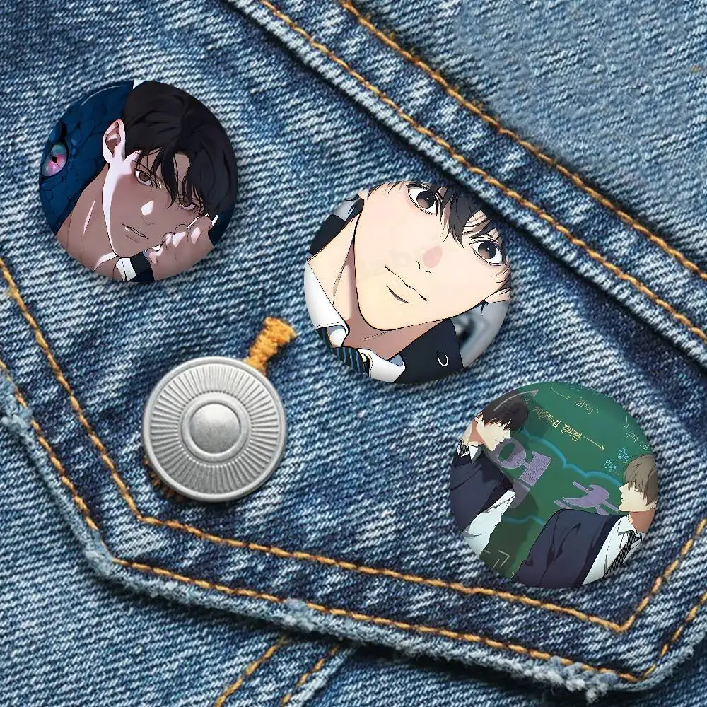 Lost In The Cloud Anime 32/44/58MM Customizable Button Pins Cute Funny Creative Badge Jewelry Decor Gifts for Friends