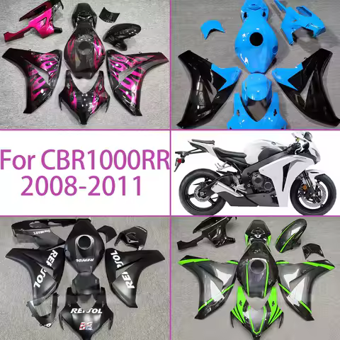 Fit Motorcycle Bodywork For Honda 2008-2011 CBR1000RR Fairing Set Black Pink Custom 08-11 CBR 1000RR Motorcycle Fairings