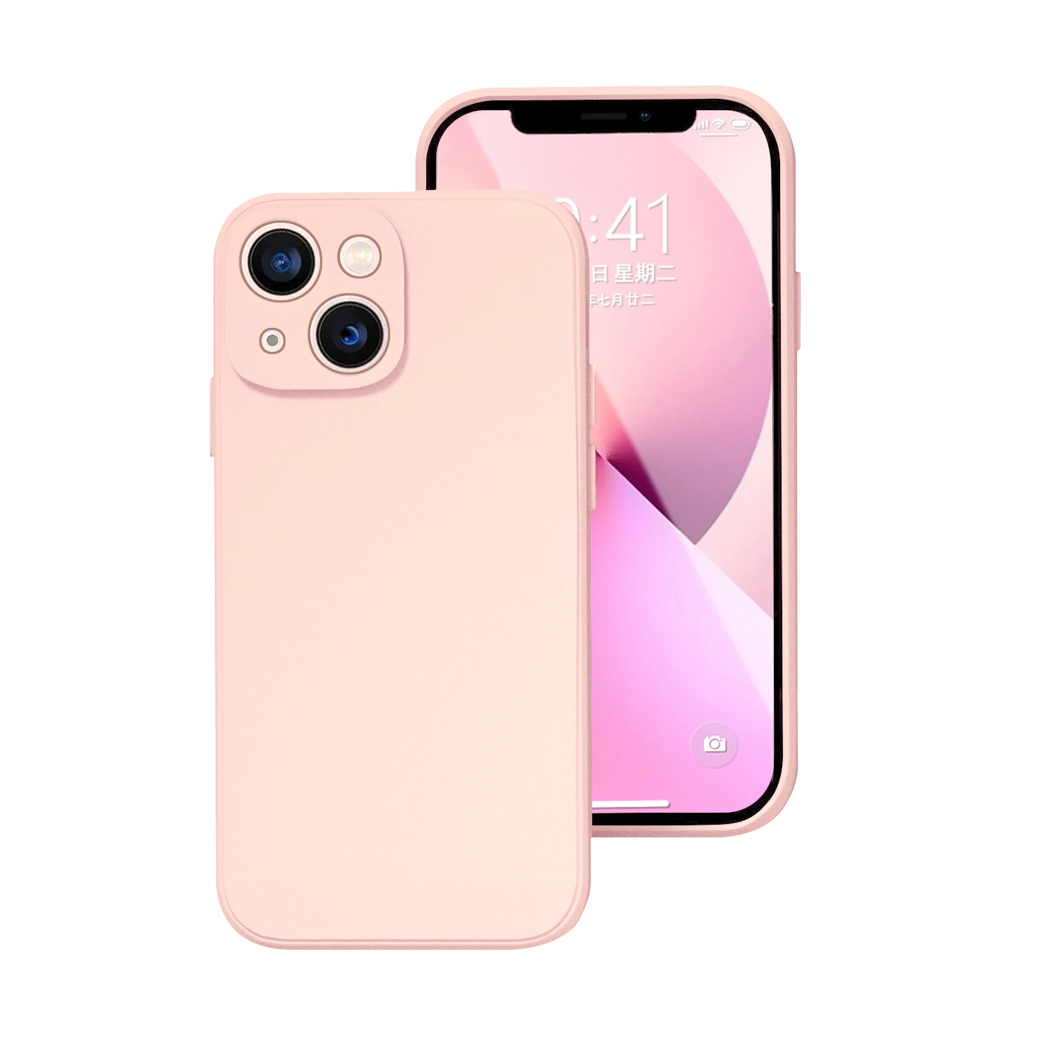 Handyhülle für iPhone 14 Plus 13 12 Mini 11 Pro Max Xs X Xr 7 8 Candy Color Square Liquid Silicone Soft Protector Back Cover – Detail 7