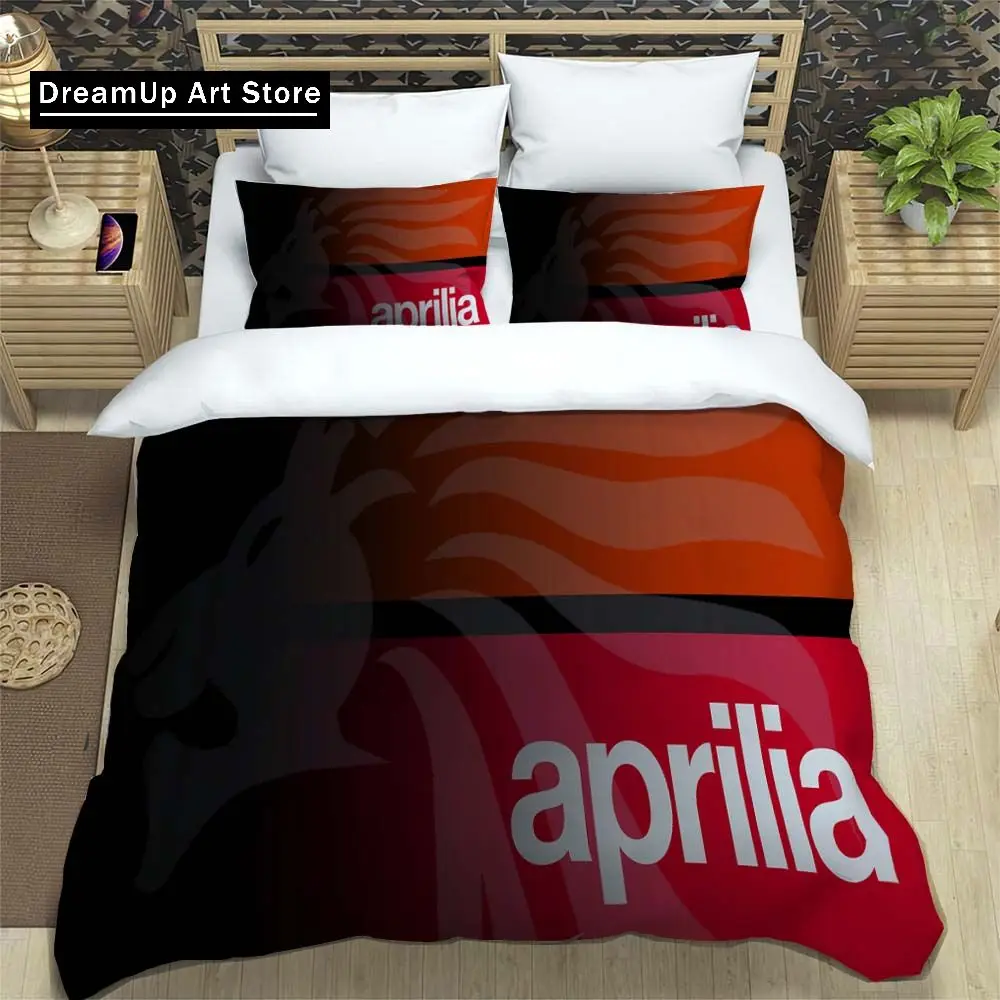 Motorcycle Fleet A-Aprilia Bedding Set Single Twin Full Queen King Size Bed Set Adult Kid Bedroom Duvet cover Set Home Textiles