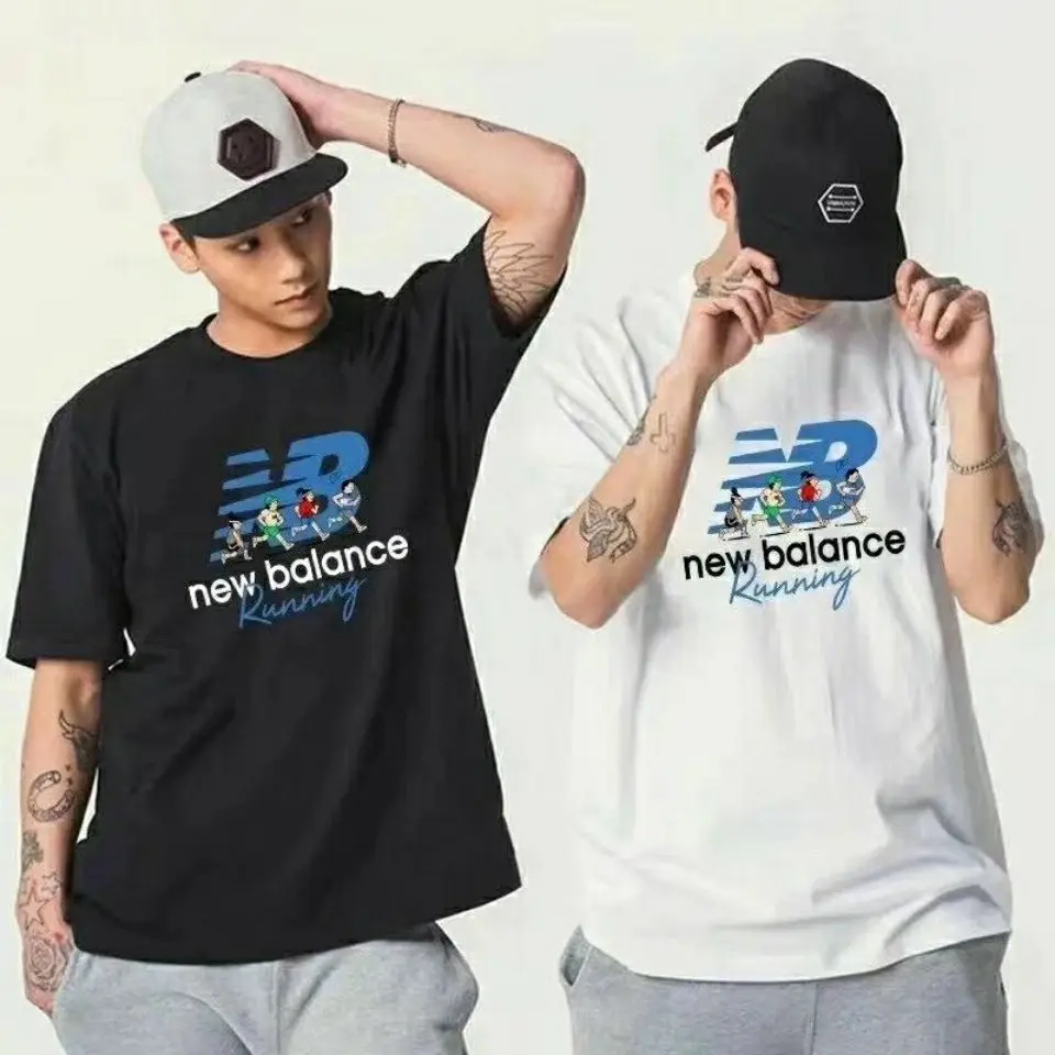 

Men's T-shirt Trendy Brand Nb High-quality Series Men's and Women's Same T-shirt Short-sleeved Couple Loose Half-sleeved