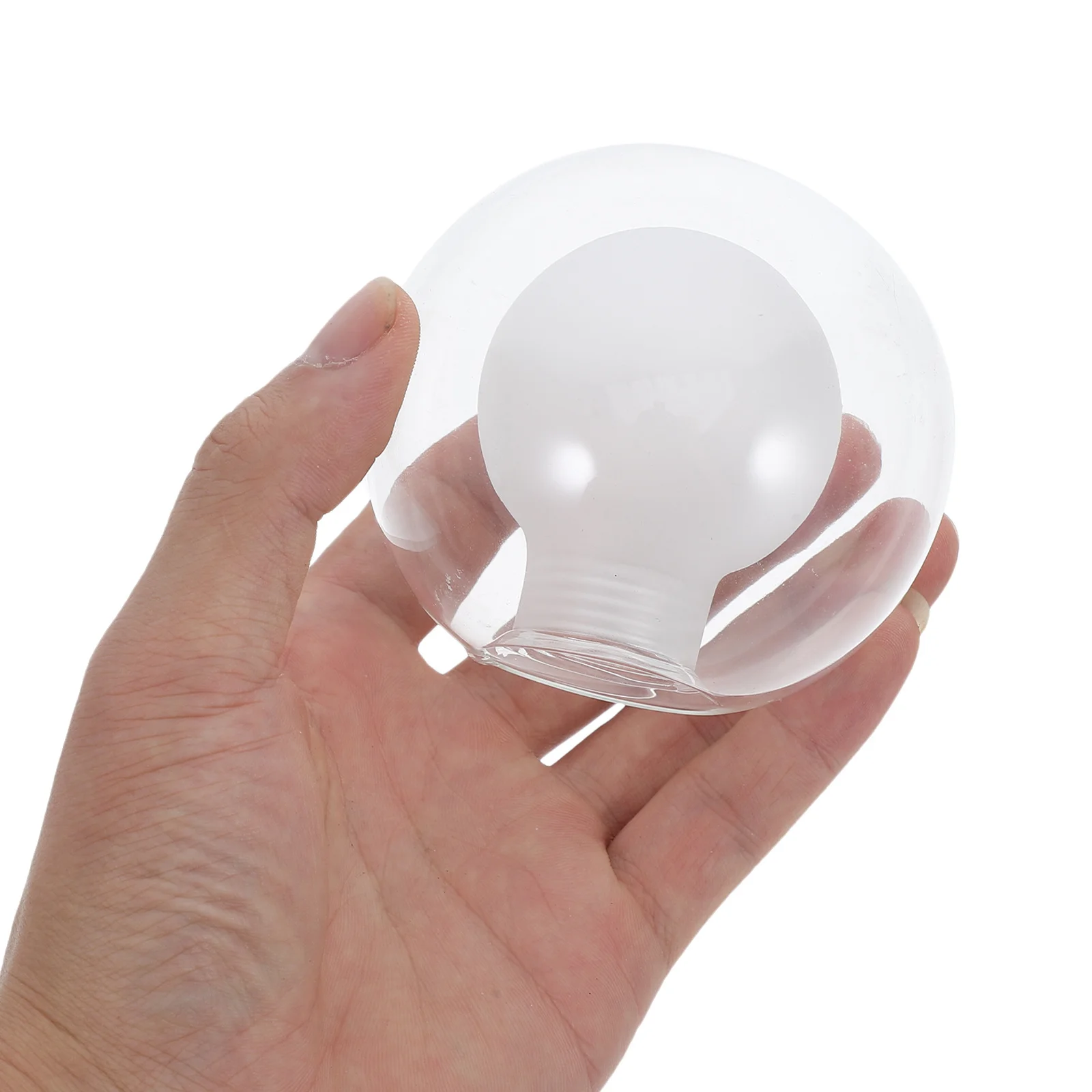 

Clear Round Glass Globe Lamp Shade Replacement Milky White Sphere Cover Ceiling Light Fixtures Wall Sconces Chandeliers