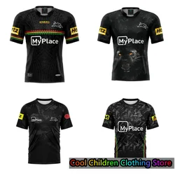 2024 Penrith Panthers Anzac Home and Away Rugby Jersey Training T-Shirt Summer O-neck Oversized Breathable 3D Print Short Sleeve